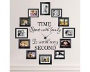 Time Spent with Family, is Worth Every SecondFamily Quotes Wall Art Stickers